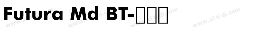 Futura Md BT字体转换